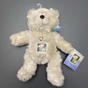 Collectible Plush USPS Love Bear Shag Beanie Pink w/ 34 cent Stamp on Belly NWT